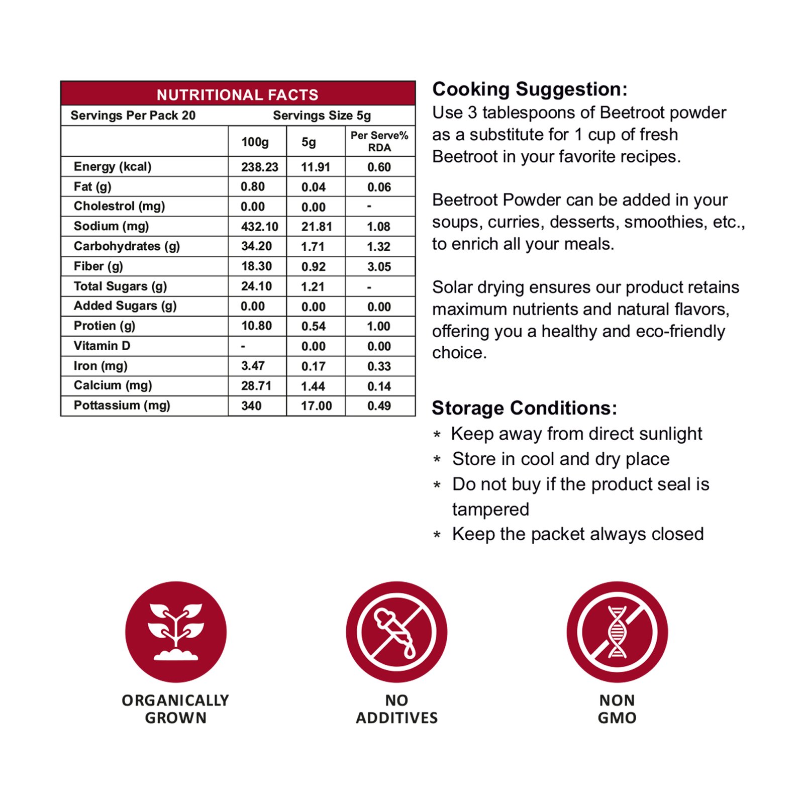 Beet Root Power - 100g